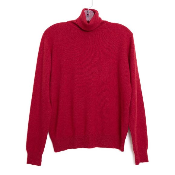 Andre Christian Sweaters - Andre Christian 100% Cashmere Turtleneck Sweater Red Pullover Jumper